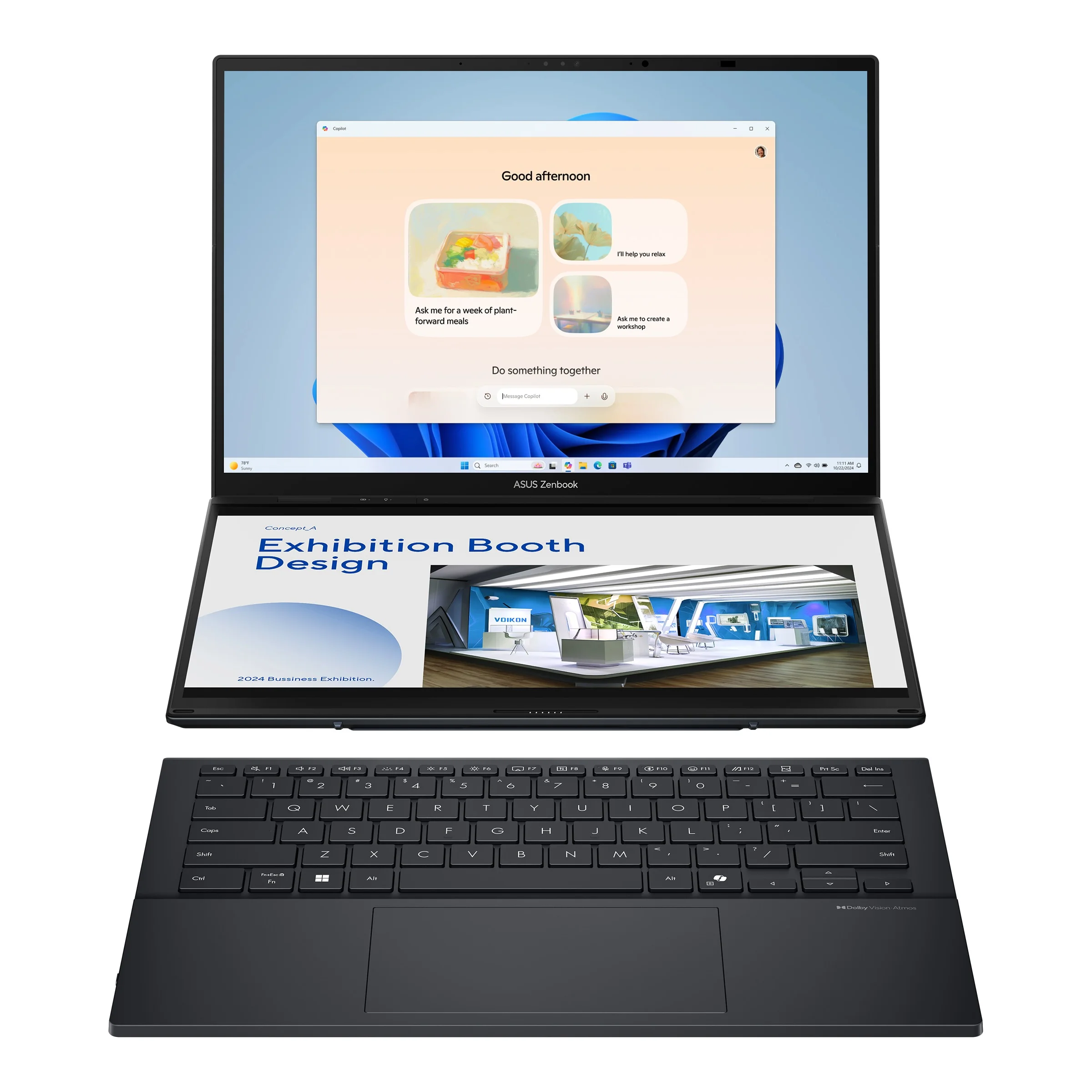 Ноутбук Asus Zenbook Duo UX8406CA-QL789W Intel Core Ultra 7 255H 32GB / SSD 512GB / Intel Arc Graphics / Win 11 / 90NB14X1-M00WS0