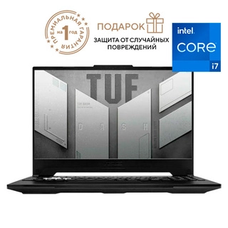 Ноутбук Asus TUF DashF15 FX517ZR-HN014 Corei7 12650H 16GB / SSD 1TB / GeForce RTX 3070 8GB / DOS / 90NR0AV3-M002U0