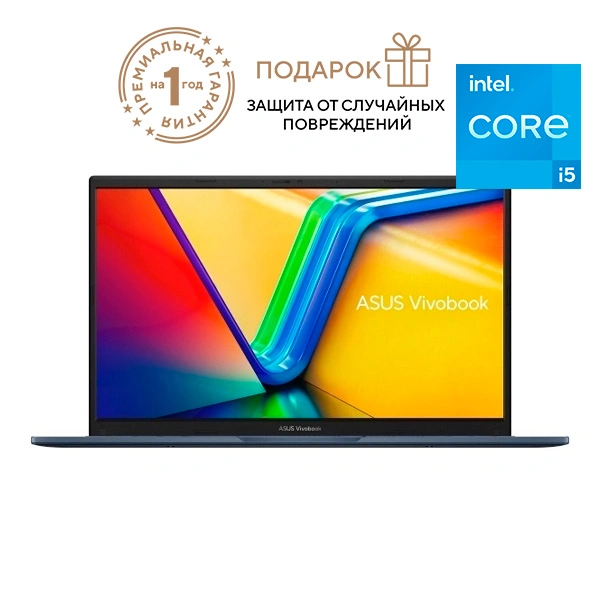 Ноутбук Asus Vivobook X1504ZA-BQ297 Core i5 1235U 16GB / SSD 512GB / Iris Xe Graphics / DOS / 90NB1021-M00DL0