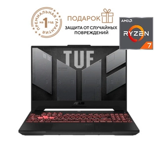 Ноутбук Asus TUF Gaming A15 FA507NU-LP031 Ryzen 7 7735HS 16GB / SSD 512 / GeForce RTX 4050 6GB / DOS / 90NR0EB5-M003D0