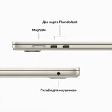 Apple ноутбугі MacBook Air 2023 M2 / 15″ / 8GB / SSD 256GB / MacOS / Starlight / MQKU3RU/A - фото 10