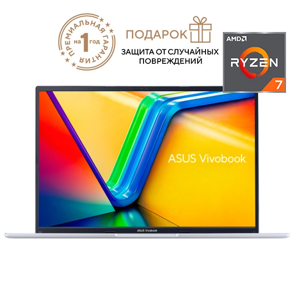 Ноутбук Asus Vivobook 16 M1605YA-MB432 Ryzen 7 5825U 16 GB / SSD 512 / DOS / 90NB10R2-M00N00