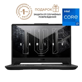 Ноутбук Asus TUF Gaming F15 FX506H Core i7-11800H 16GB / SSD 512 / GeForce RTX 3050 4GB / DOS / 90NR0724-M00ZU0