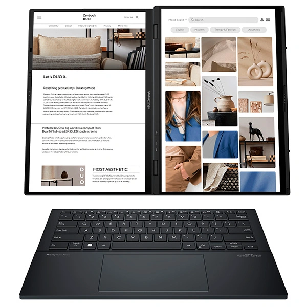 Ноутбук Asus Zenbook Duo OLED UX8406MA-QL315W Core Ultra 7 155H 16 GB / SSD 1 TB / Arc Graphics / Win 11 Home / 90NB12U1-M00FV0 - фото 7