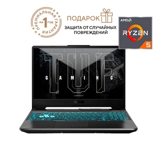 Ноутбук Asus TUF Gaming A15 FA506NC-HN065 Ryzen 5 7535HS 16 GB / SSD 512 GB / GeForce RTX 3050 4GB / NO OS / 90NR0JF7-M005F0