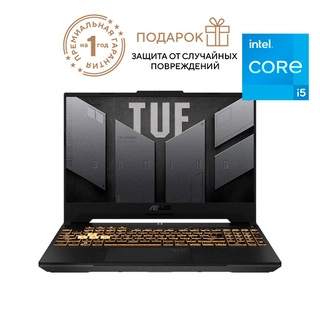 Ноутбук Asus TUF Gaming F15 FX507ZC4-HN145 Core i5 12500H 16 GB / SSD 512 GB / GeForce RTX 3050 4GB / NO OS / 90NR0GW1-M00B60