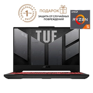 Ноутбук Asus TUF Gaming A15 FA507NU-LP166 Ryzen 5 7535HS 16 GB / SSD 512 / GeForce RTX 4050 6GB / NO OS / 90NR0EB5-M00FW0