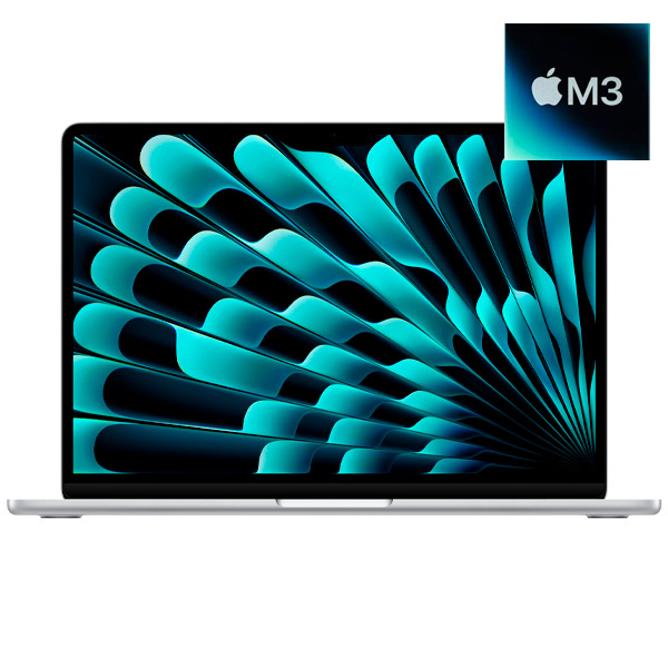 Ноутбук Apple MacBook Air 2024 M3 / 13″ / 8GB / SSD 256GB / MacOS / Silver / MRXQ3RU/A