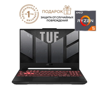 Ноутбук Asus TUF Gaming A15 Ryzen 5 7535HS / SSD 512GB / GeForce RTX 2050 4GB / DOS / 90NR0JE7-M00850