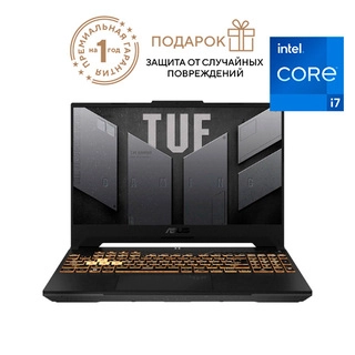Ноутбук Asus TUF Gaming F15 i7-12700H / SSD 512GB / GeForce RTX 3050 4GB / DOS / 90NR0GW1-M00A40