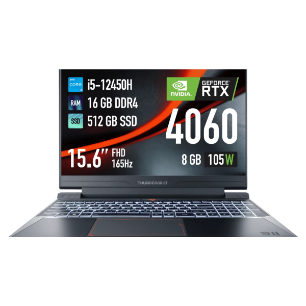 Ноутбук Thunderobot 911 X Wild Hunter G2 Pro  Core i5 12450H 16GB / SSD 512GB / GeForce RTX 4060 8GB / JT009500GRU - фото 2