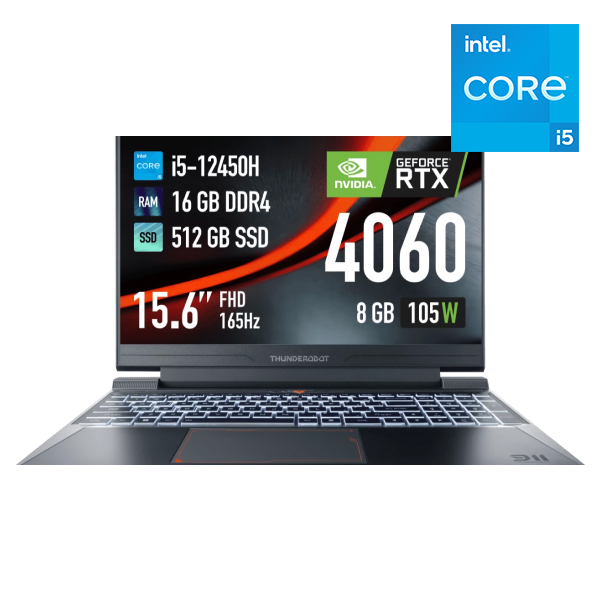 Thunderobot ноутбугі 911 X Wild Hunter G2 Pro  Core i5 12450H 16GB / SSD 512GB / GeForce RTX 4060 8GB / JT009500GRU