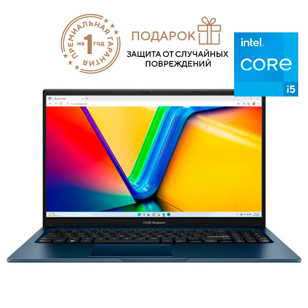 Ноутбук Asus Vivobook 15 X1504ZA-BQ1632W Core i5-1235U 8 GB / SSD 512GB / Iris Xe Graphics / Win 11 / 90NB1021-M02AH0 - фото 2
