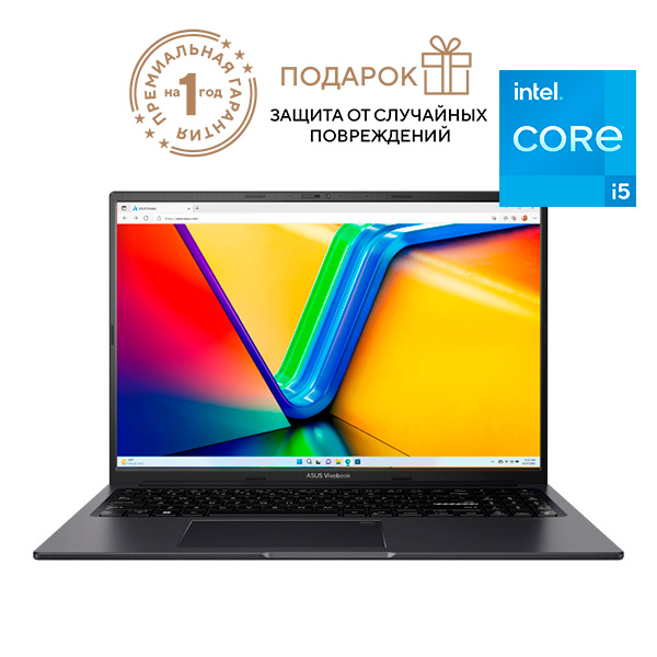 Ноутбук Asus Vivobook 16X OLED K3604VA-MB265W Core i5 1335U / SSD 512GB / Iris Xe Graphics / Win 11 / 90NB1071-M00AT0
