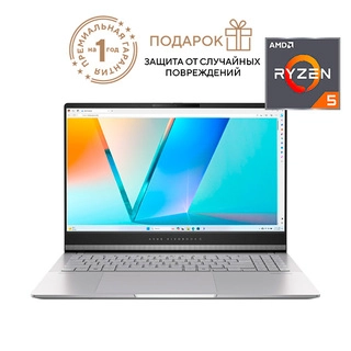 Ноутбук ASUS Vivobook S 15 OLED M5506NA-MA061W Ryzen 5 7535HS 16 GB / SSD 512GB / Radeon Graphics / Win 11 / 90NB14D3-M00580 