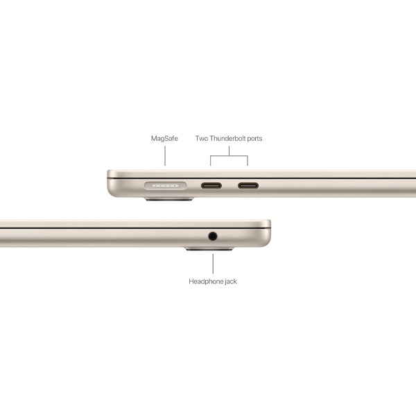 Ноутбук Apple MacBook Air 2024 M3 / 13,6″ / 24GB / SSD 512GB / MacOS / Starlight / MC8P4RU/A - фото 6