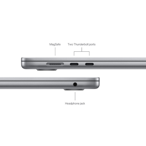 Ноутбук Apple MacBook Air 2024 M3 / 15″ / 16GB / SSD 256GB / MacOS / Space Grey / MC9D4RU/A - фото 6