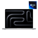 Ноутбук Apple 14-inch MacBook Pro: Apple M4 Pro 12‑core CPU and 16‑core GPU, 24GB, 512GB SSD - Silver / MX2E3RU/A