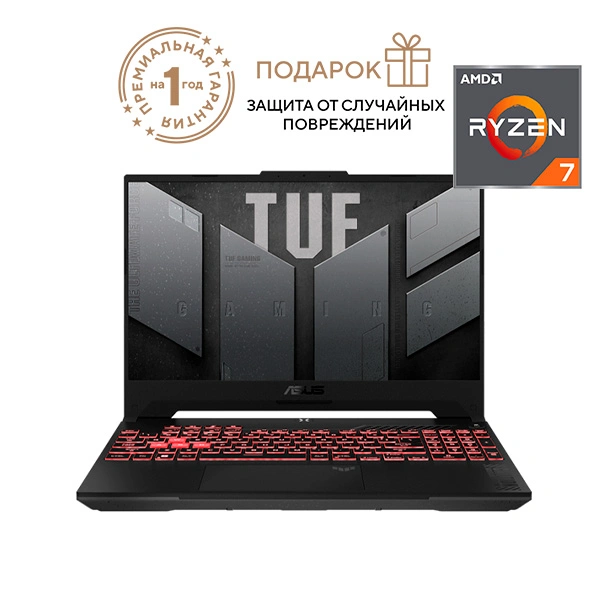 Ноутбук ASUS TUF Gaming A15 / FA507NVR-LP040 / 90NR0JK5-M00230 / R7165SG46N
