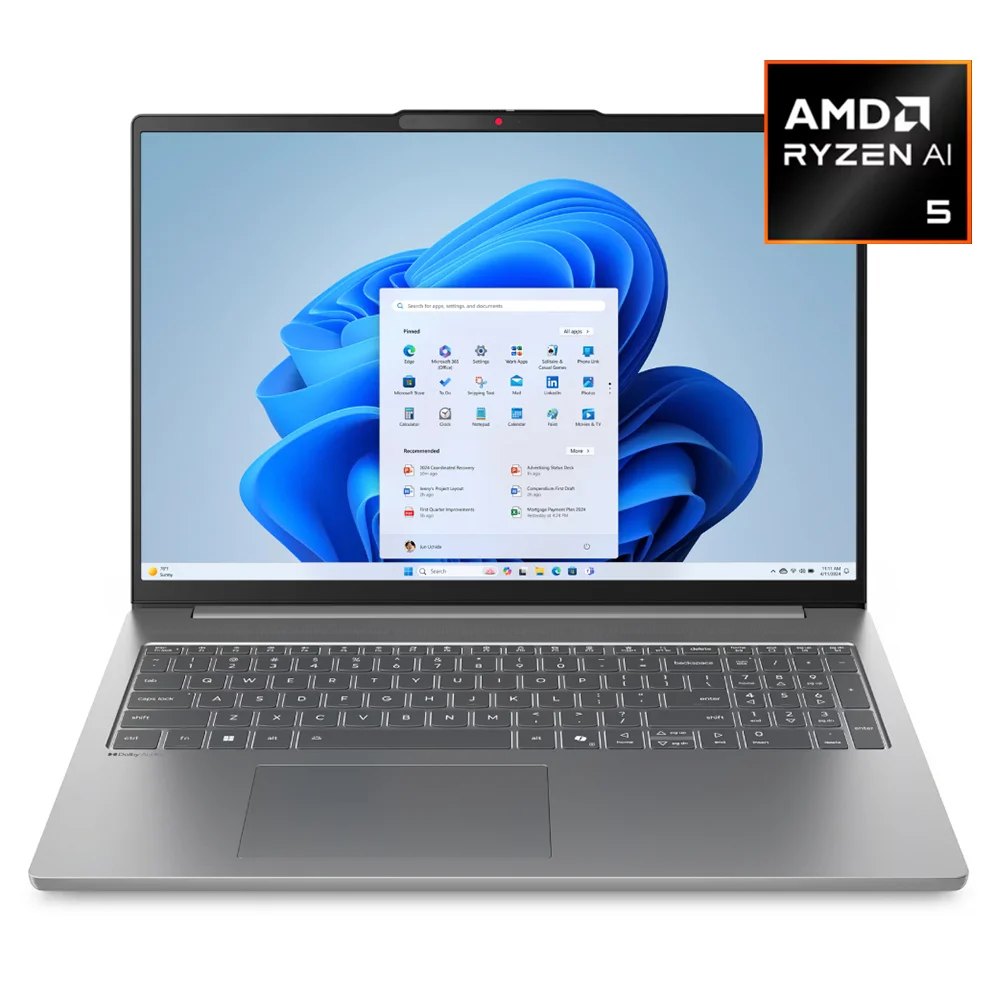 Ноутбук Lenovo IdeaPad Slim 5 16AKP10 AMD Ryzen AI 5 32GB / SSD 1TB / AMD Radeo 840M Graphics / NO OS / 83HY000SRK