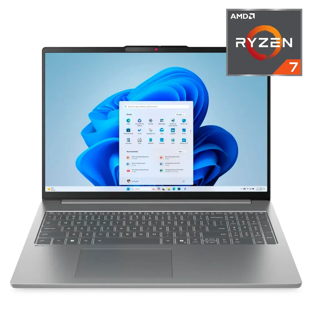 Lenovo ноутбуктері IdeaPad Slim 5 16ARP10 / AMD Ryzen 7 7735 / 16GB / SSD 1TB / AMD Radeon 680M / NO OS / 83HU0007RK