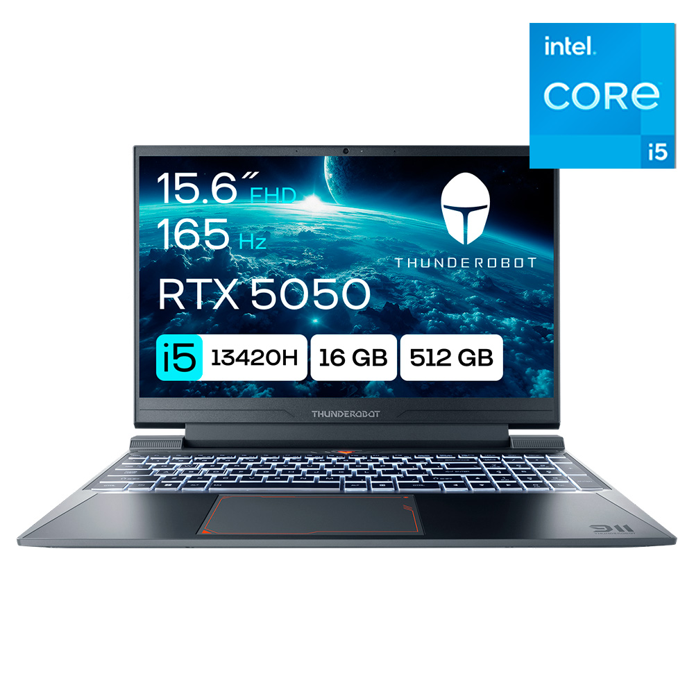 Ноутбук Thunderobot 911 X Wild Hunter G3 Evo / Intel Core i5 13420H / 16 GB / SSD 512GB / RTX 5050 8GB / NO OS / I5165SG55N