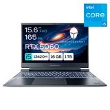 Ноутбук Thunderobot 911 X Wild Hunter G3 Pro / Intel Core i5 13420H / 16 GB / SSD 1TB / RTX 5060 8GB / NO OS / I5161TSG56N