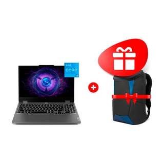 Жиынтық Lenovo ноутбугы LOQ 3 Series 15IAX9 Core I5 12450HX 16GB / SSD 512GB / GeForce RTX 3050 6GB / NO OS / 83GS005NRK + Lenovo ноутбукке арналған рюкзак 15.6 IdeaPad Gaming Backpack 