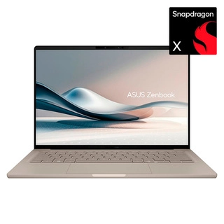 Asus ноутбугы Zenbook A14 / UX3407QA-QD408W / Snapdragon X X1-26-100 (SE) / 16GB / SSD 512GB / Qualcomm® Adreno™ GPU / Windows 11 / 90NB1501-M00RL0