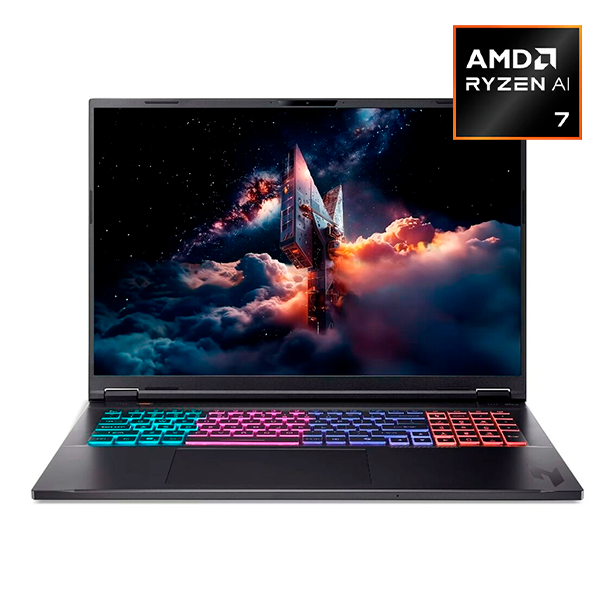 Ноутбук Acer Nitro 18 AI / AMD Ryzen AI 7 / 32GB / SSD 1TB / RTX 5050 8GB / NO OS / NH.QY9ER.002 