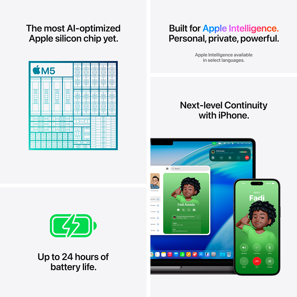 Ноутбук Apple MacBook Pro 2025 M5 / 14″ / 24 GB / SSD 1TB / MacOS / Silver / MDE64RU/A - фото 5