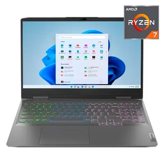 Lenovo ноутбугы LOQ 15ARP10E Ryzen 7 7735HS 16GB / SSD 512GB / GeForce RTX 4050 6GB / NO OS / 83S00009RK