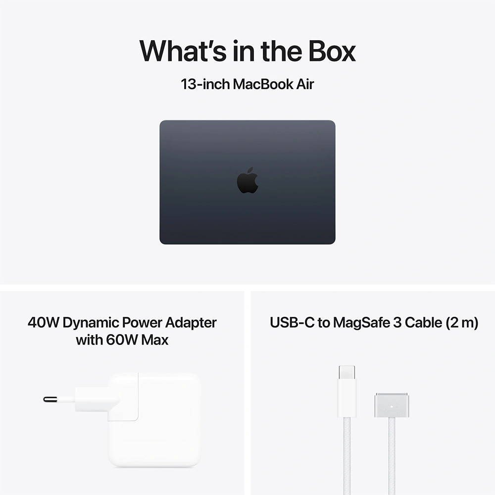 Ноутбук Apple MacBook Air 2026 M5 / 13" / 16GB / SSD 1TB / MacOS / Midnight / MDHF4RU/A - фото 10