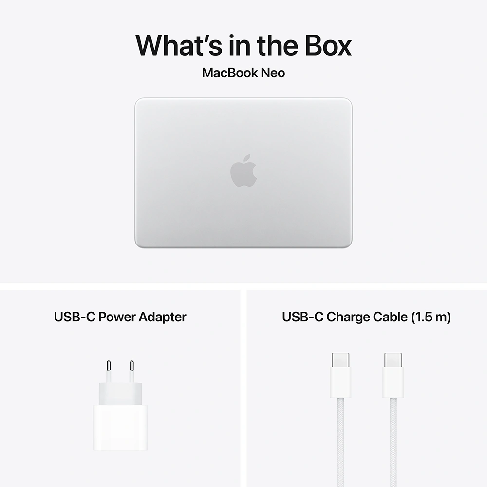 Ноутбук Apple MacBook Neo Apple A18 Pro chip with 6 Touch ID / 13" / 8GB / SSD 512GB / MacOS / Indigo / MHFG4RU/A - фото 10