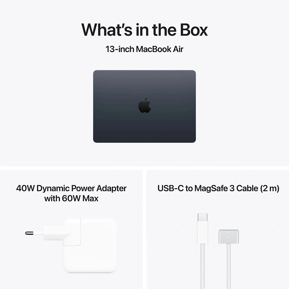 Ноутбук Apple MacBook Air 2026 M5 / 13" / 16GB / SSD 512GB / MacOS / Midnight / MDHE4RU/A - фото 10