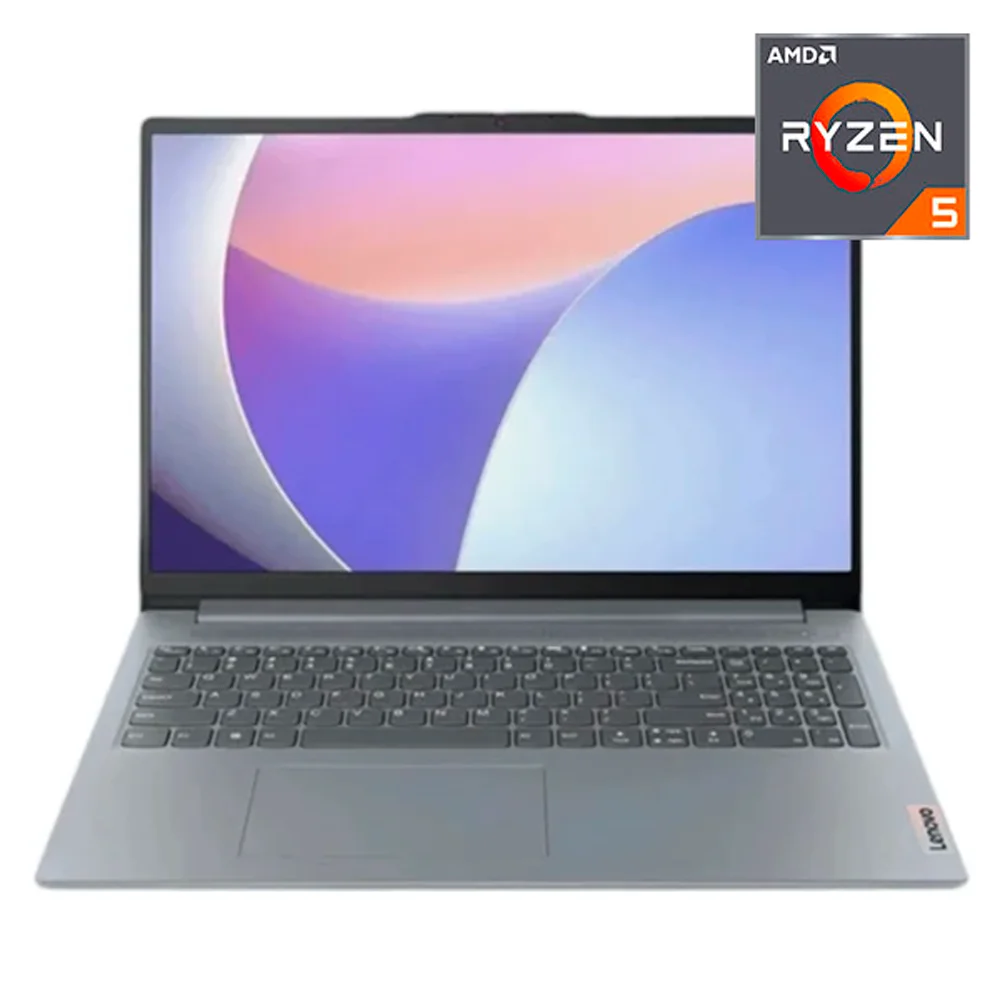 Ноутбук Lenovo IdeaPad Slim 3 15AMN8 / AMD Ryzen 5 40 / 16GB / SSD 512GB / Radeon Graphics 610M / NO OS / 82XQ01SLRK