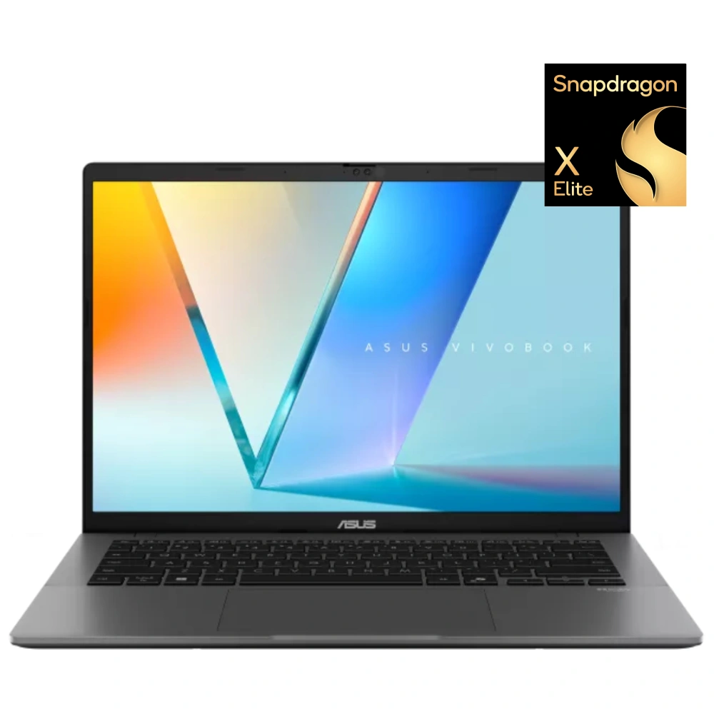 Ноутбук Asus Vivobook S14 Qualcomm Snapdragon X Elite X126101 16GB / SSD 256GB / Qualcomm Adreno GPU / Win 11 Pro / 90NB19B3-M00VZ0 / Q162SUW11P