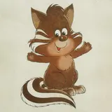 Банная шапка с детской термопечатью "Барсук" 