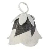 Шапка для бани и сауны "Колокольчик"  - фото 2