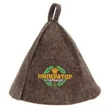 Шапка банная с вышивкой "Император Парной"  - фото 2
