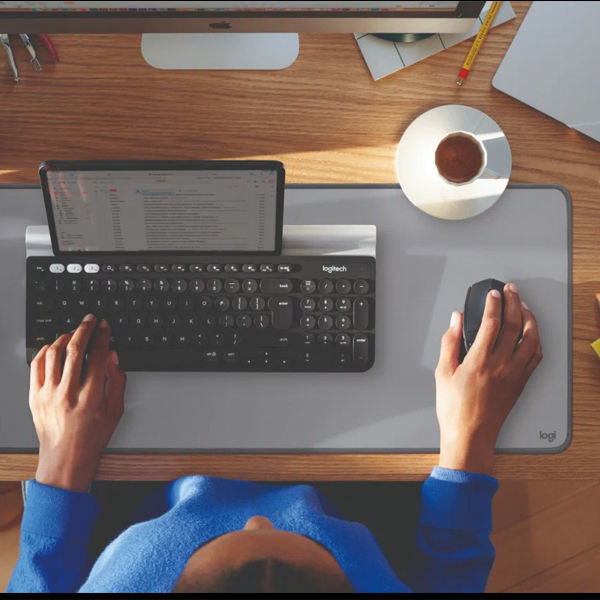 Коврик для мыши Logitech Desk Mat Studio Gray - фото 7