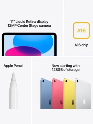 Планшет Apple iPad 11" (2025) 6/128GB Wi-Fi Blue (MD4A4QA/A) - фото 4