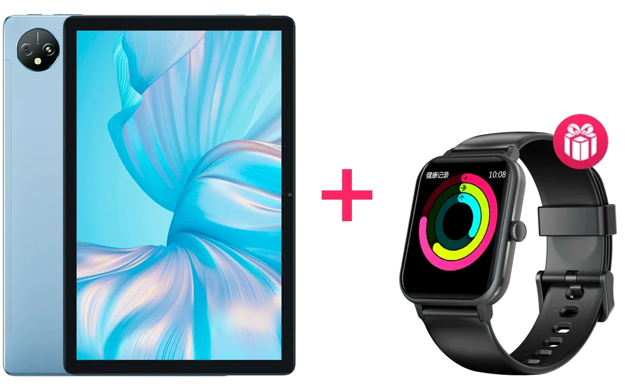 Планшет Blackview Tab 80 4G 10.1" 4/64Gb Blue + Смарт-часы Blackview R3 Max Black 