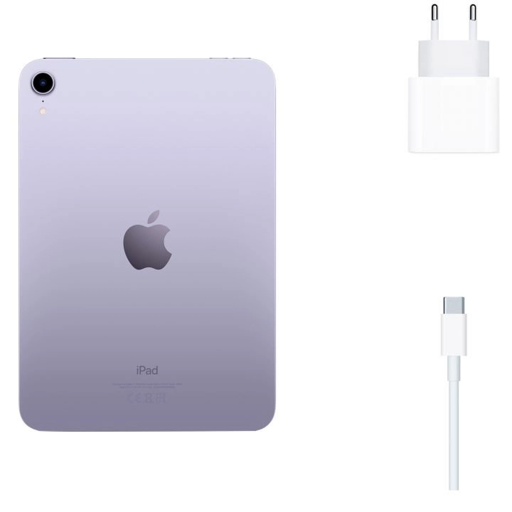 Планшет Apple iPad Mini 8,3"2021 48/64GB WiFi MK7R3RK Purple  - фото 6