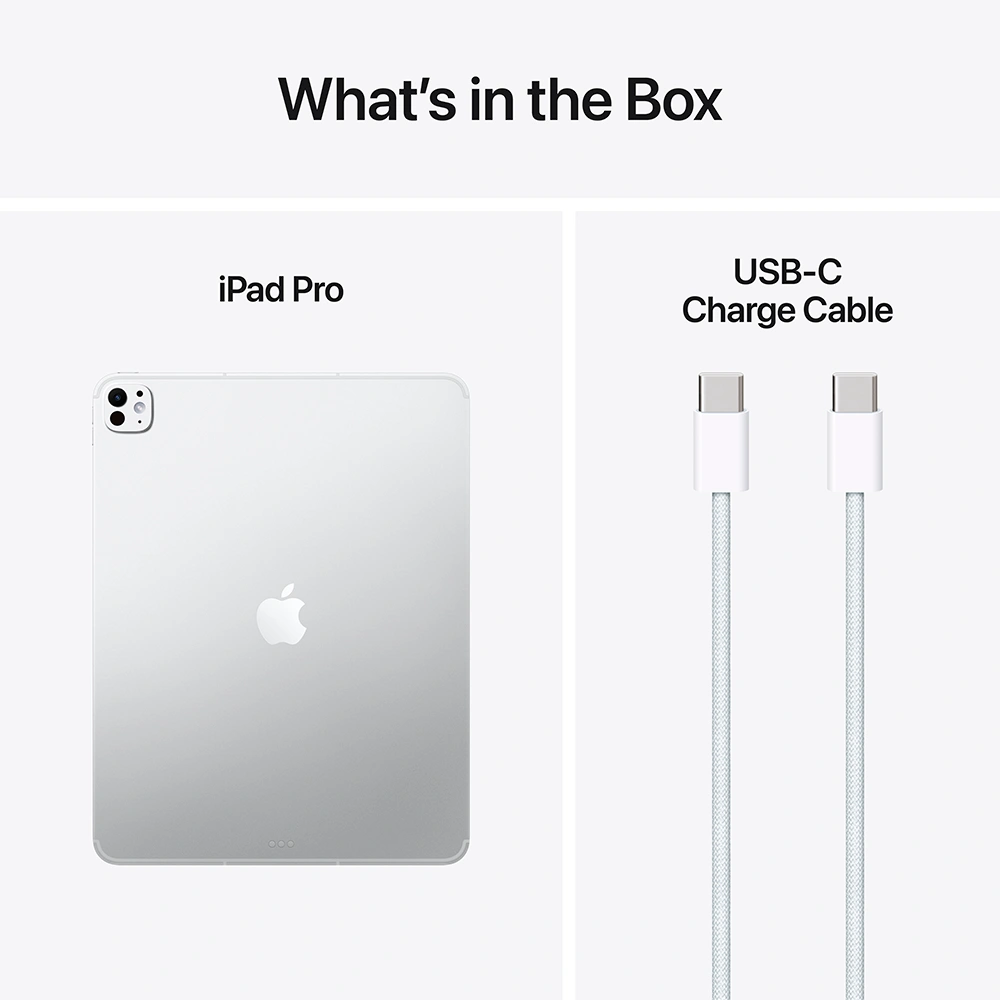 Планшет Apple iPad Pro 13" (2025) 16/1TB Wi‑Fi + Cellular, Standard glass, Silver (ME8F4QA/A) - фото 9