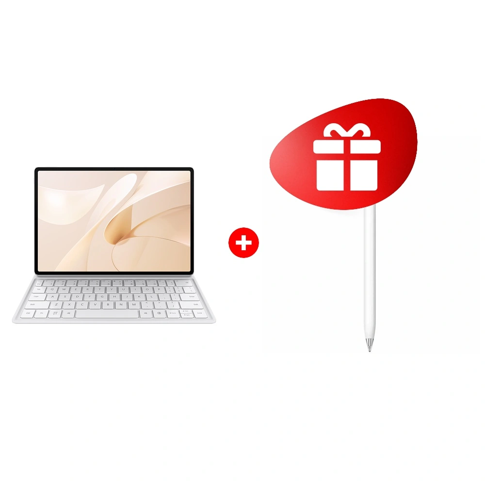 Жиынтық Планшет HUAWEI MatePad 12X 2025 12/256 GB Papermatte + Keyboard White + Стилус Huawei M-Pencil 3rd generation CD54-S1 