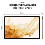 Samsung планшеті Galaxy Tab S8+ 12.4" 8/128GB LTE Dark Gray (SM-X806) - фото 2