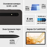 Планшет Samsung Galaxy Tab S8+ 12.4" 8/256GB Wi-Fi Dark Gray (SM-X806) - фото 13