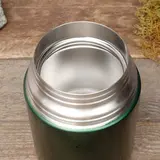 Термос "Арктика", 800 мл, вакуумный, с широким горлом, в чехле, зелёный 