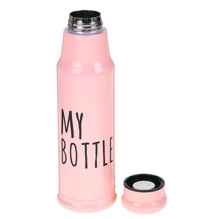 Термос "My bottle", 550 мл, розовый, 7.5х25.5 см 